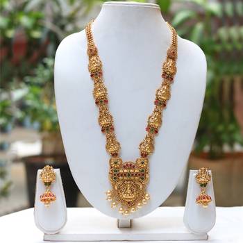 South Indian temple jewellery necklace set 1