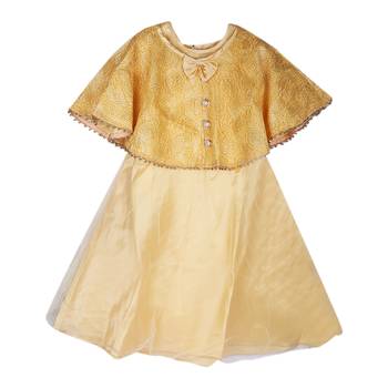Fawn Plain Net Kids-Girl-Gowns 1