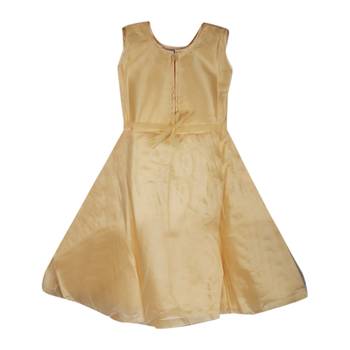 Fawn Plain Net Kids-Girl-Gowns 3