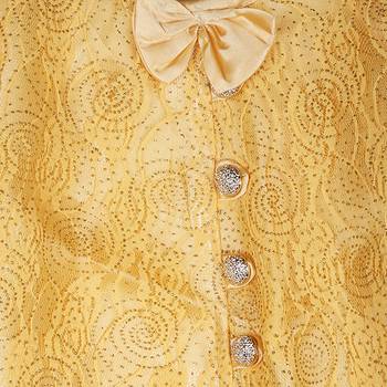 Fawn Plain Net Kids-Girl-Gowns 5