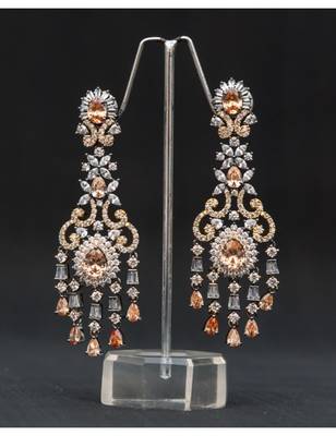 Very Elegant Fine Ad Topaz Dangler Earring 1