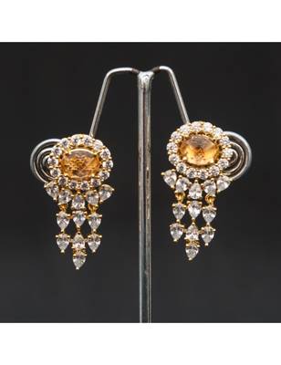 Very Elegant Fine Ad Topaz  Earring 1