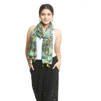 Multicolor self design georgette stole and dupattas 1
