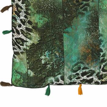 Multicolor self design georgette stole and dupattas 4