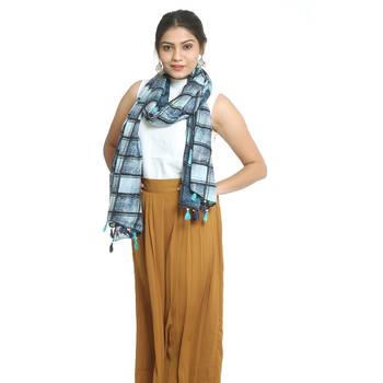 Multicolor self design viscose stole and dupattas 1