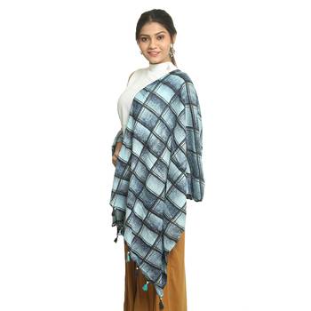 Multicolor self design viscose stole and dupattas 2
