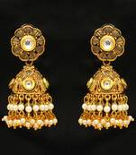 White jhumkas