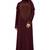 Dark Purple Color Soft Lycra Abaya Burqa With Golden Beads For Women
