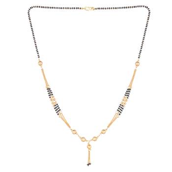 Gold emerald  mangalsutra 2