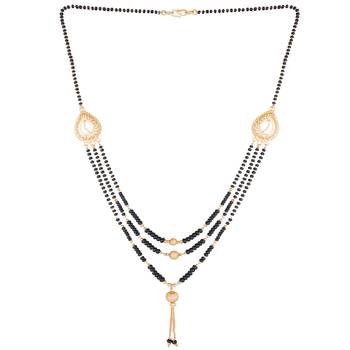 Gold emerald  mangalsutra 2