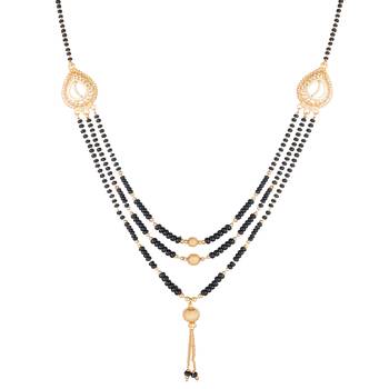 Gold emerald  mangalsutra 3