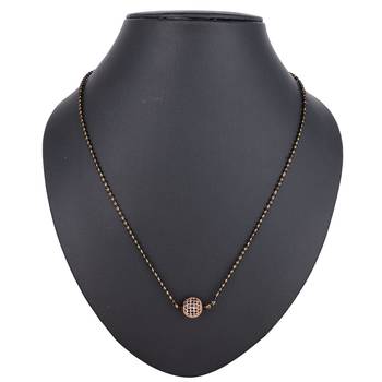 Gold diamond mangalsutra 1