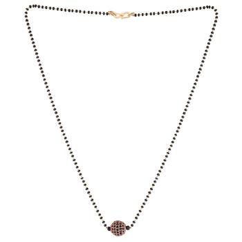Gold diamond mangalsutra 2