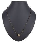 Gold diamond mangalsutra