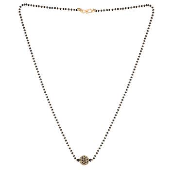 Gold diamond mangalsutra 2