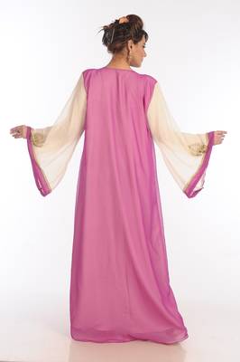 Multicolor Georgette Embroidered Zari Work Islamic Kaftans 2