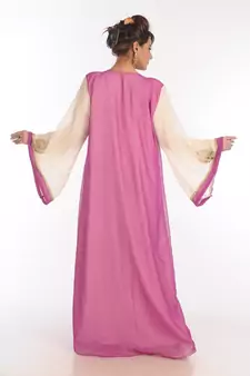 Multicolor Georgette Embroidered Zari Work Islamic Kaftans