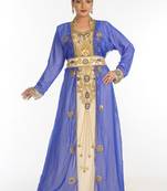 Multicolor Georgette Embroidered Zari Work Islamic Kaftans