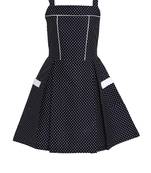 Blue Printed Cotton Kids-Frocks