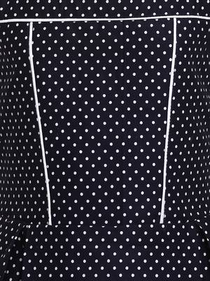 Blue Printed Cotton Kids-Frocks 5