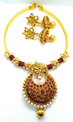 Pink agate necklace-sets 2