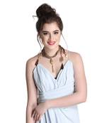 Caressa By Zenitex Copper Curtain Rope Necklace With Studded Tasselled