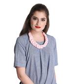 Caressa By Zenitex Baby Pink Cotton Lycra Necklace