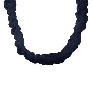 Caressa By Zenitex Dark Blue Cotton Lycra Necklace 3
