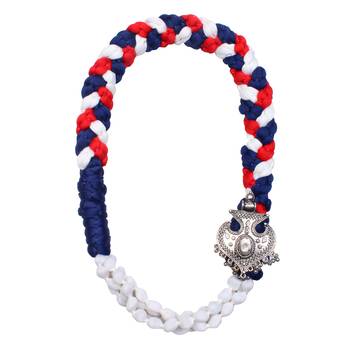 Caressa By Zenitex Multicolour Yarn Necklace With Silver Pendant 2