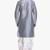 Silver Plain Raw Silk Dhoti Kurta