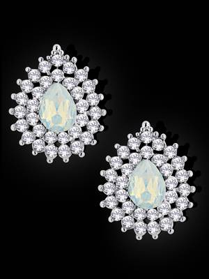 White crystal studs 1