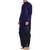 Blue Plain Raw Silk Dhoti Kurta