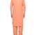 Orange plain cotton pathani suits