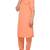 Orange plain cotton pathani suits