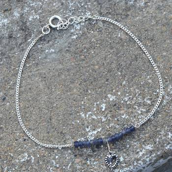 Blue Crystal Anklets 2