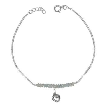 White Crystal Anklets 1
