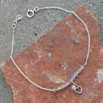 White Crystal Anklets 3