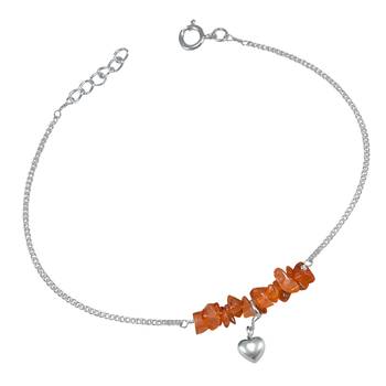 Orange Carnelian Anklets 1