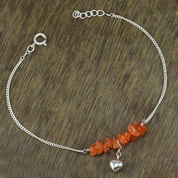 Orange Carnelian Anklets 2