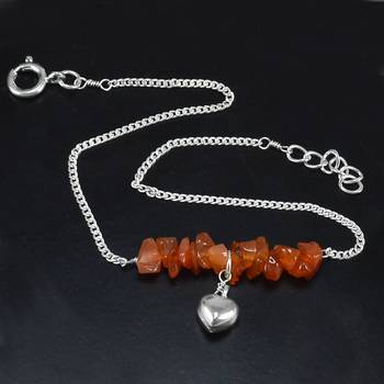 Orange Carnelian Anklets 4