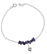 Purple amethyst  anklets