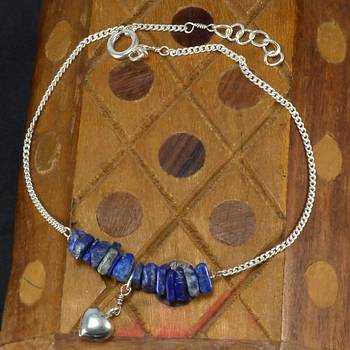 Blue Lapis Lazuli Anklets 2