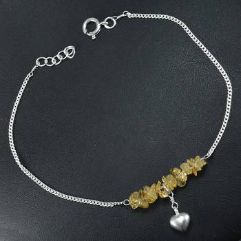 Yellow Citrine Anklets 2