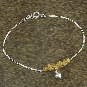 Yellow Citrine Anklets 4
