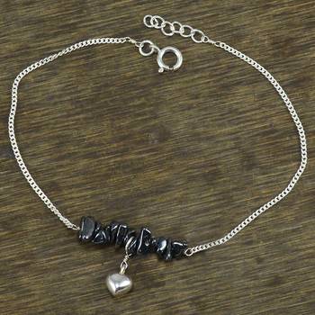 Black crystal anklets 4