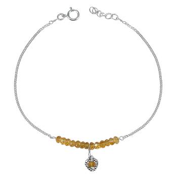 Yellow Citrine Anklets 1