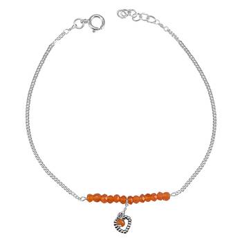Orange Carnelian Anklets 1