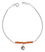 Orange Carnelian Anklets