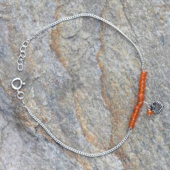 Orange Carnelian Anklets 3