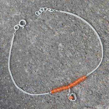 Orange Carnelian Anklets 4